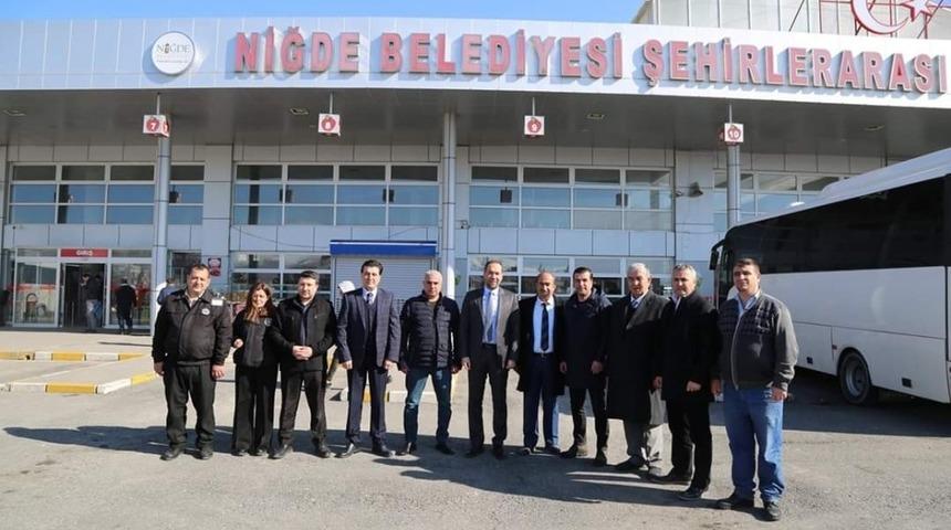 Niğde Belediye Başkanı Emrah &Ouml;zdemir Terminalde incelemelerde bulundu