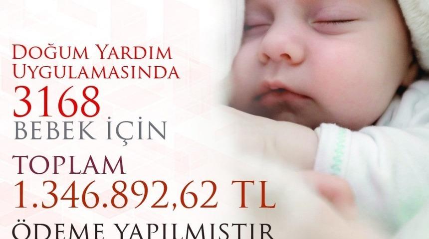 Amasya&rsquo;da 1,3 milyon TL&rsquo;lik doğum yardımı