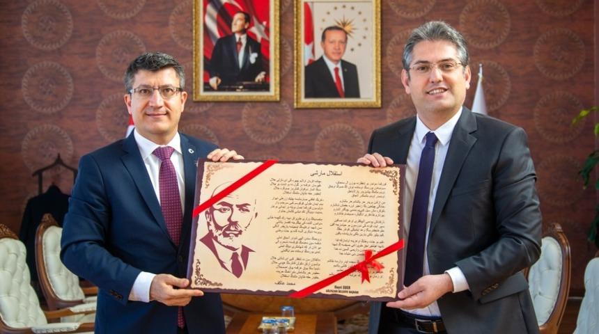 Başkan Suer&rsquo;den Rekt&ouml;r Taş&rsquo;a ziyaret