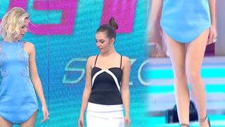 Chloe'den süper miniyle yürüme dersi