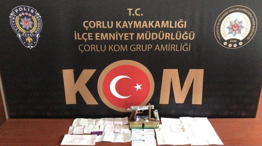 &Ccedil;orlu&rsquo;da tefeci operasyonu: 5 g&ouml;zaltı