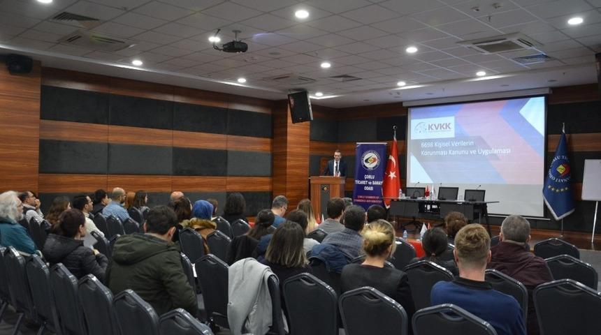 &Ccedil;orlu TSO&rsquo;dan KVKK eğitimi