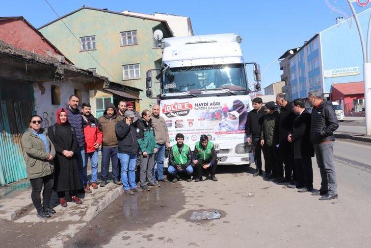 Ağrı’dan İdlib’e insani yardım Tır’ı gönderildi G3