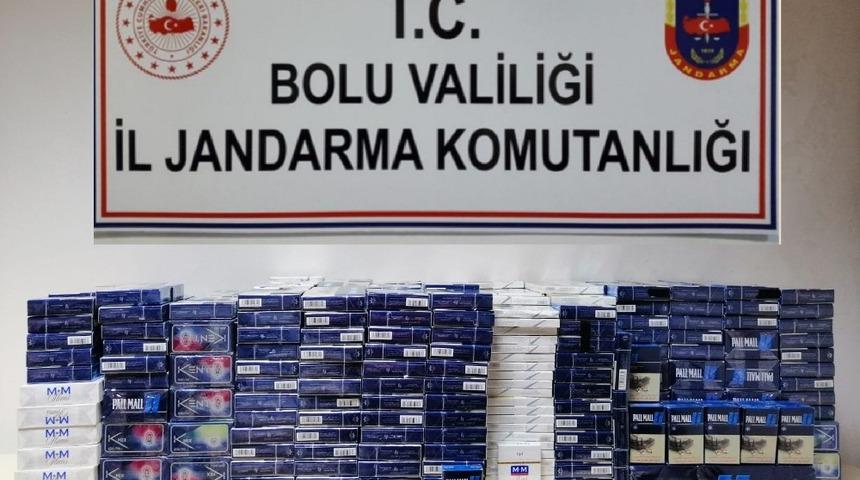 Bolu’da 14 kişi kaçak sigara ile yakalandı