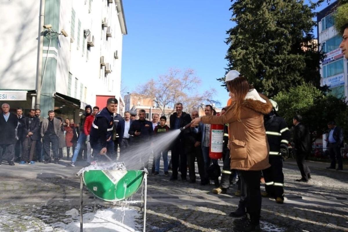 Adıyaman belediyesinde deprem tatbikatı