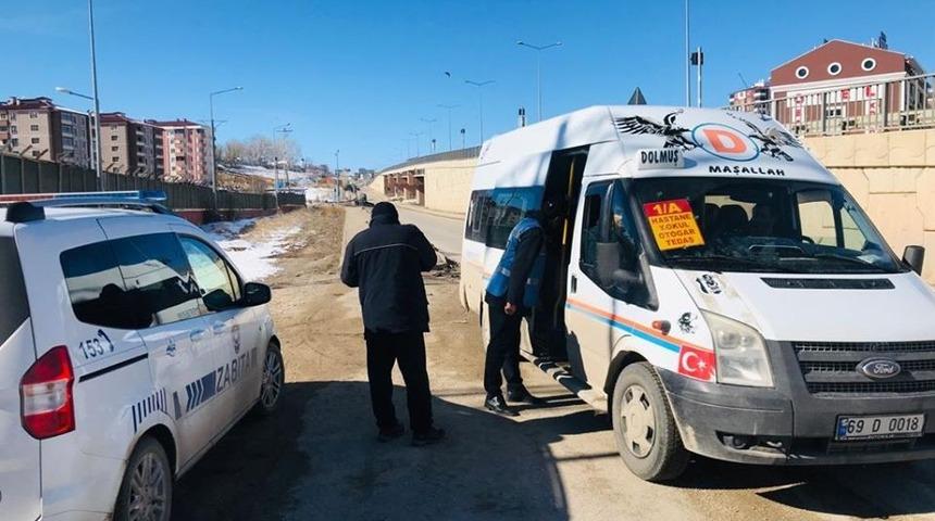 Zabıta ekiplerinden ulaşım denetimi