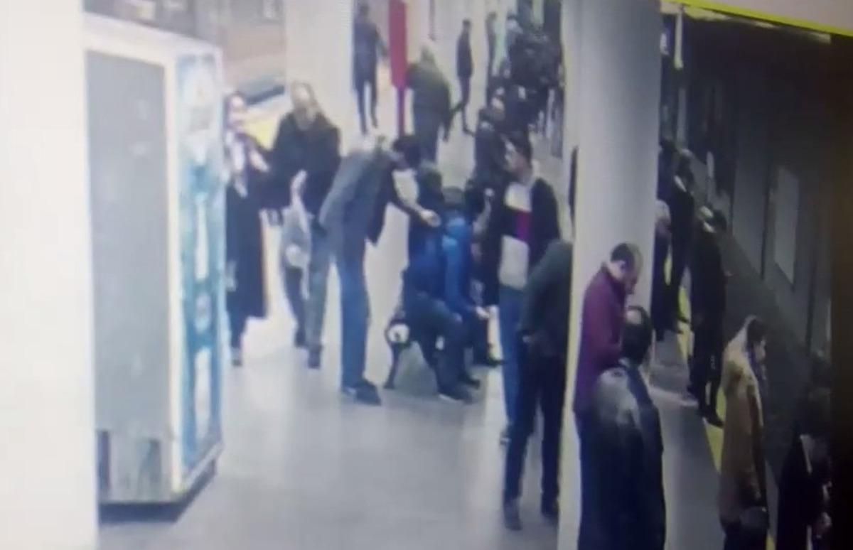 Otogar metro istasyonunda yaşanan dehşetin g&ouml;r&uuml;nt&uuml;leri ortaya &ccedil;ıktı