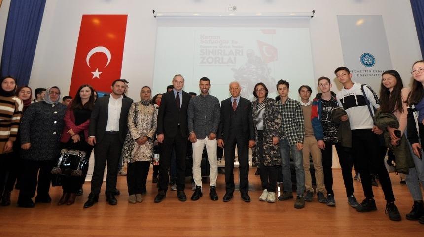 Kenan Sofuoğlu, NE&Uuml;&rsquo;l&uuml; &ouml;ğrencilerle buluştu