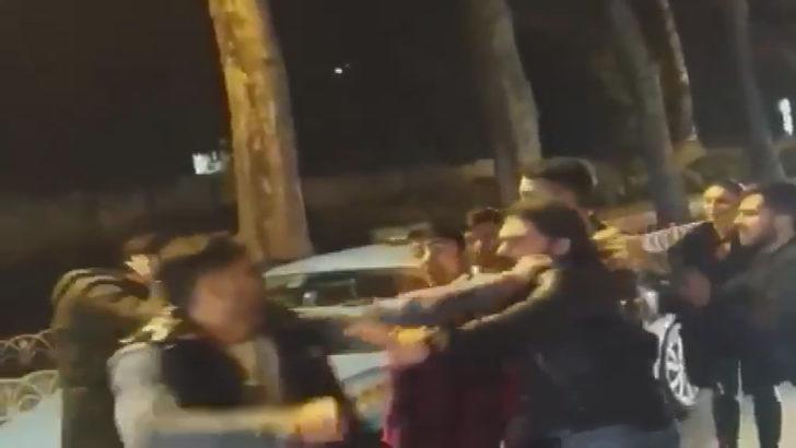 Beşiktaş'ta cadde ortasında yumruklu kavga G3