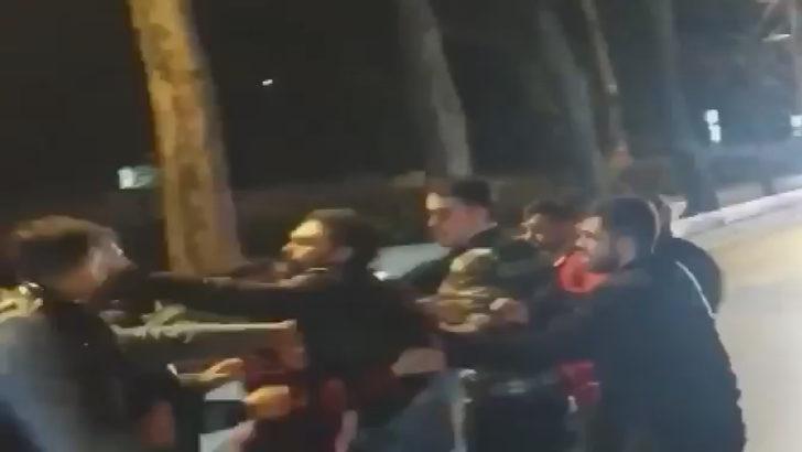 Beşiktaş'ta cadde ortasında yumruklu kavga G4