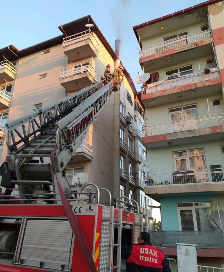 Uşak’ta çıkan baca yangını itfaiye ekiplerince söndürüldü G3