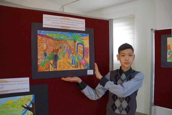 “40 Hadisle Değerlerimiz” resim sergisi açıldı G3