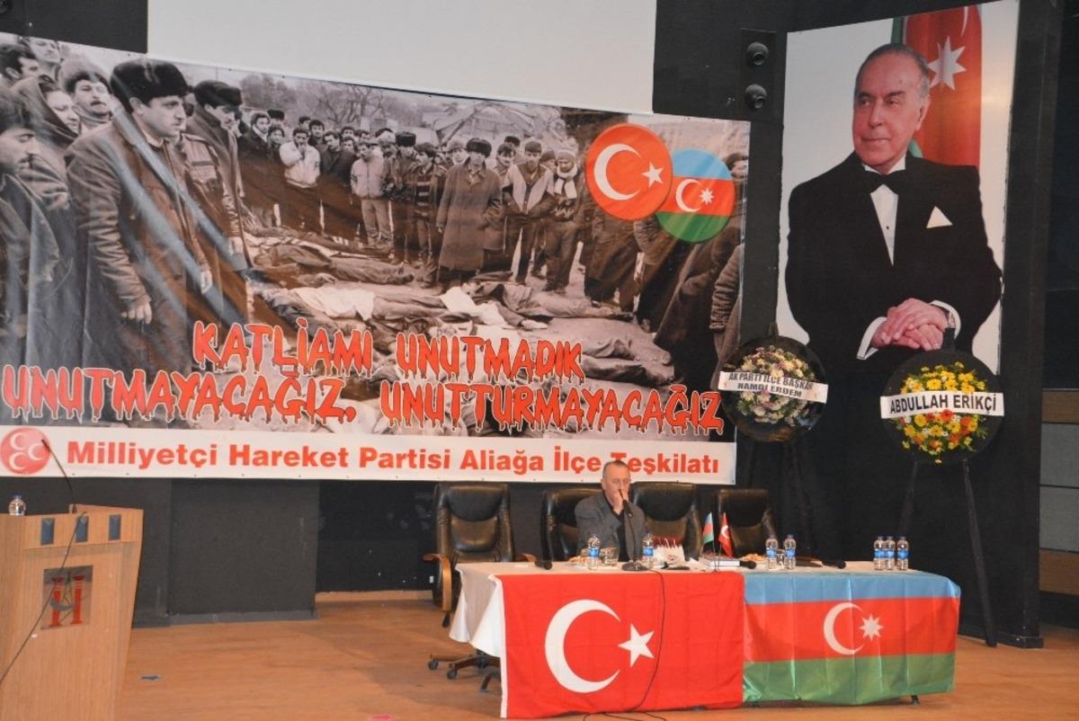 Hocalı katliamında &ouml;lenler Aliağa&rsquo;da anıldı