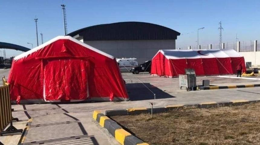 Dilucu Gümrük Kapısı’na Sahra Hastanesi kuruldu