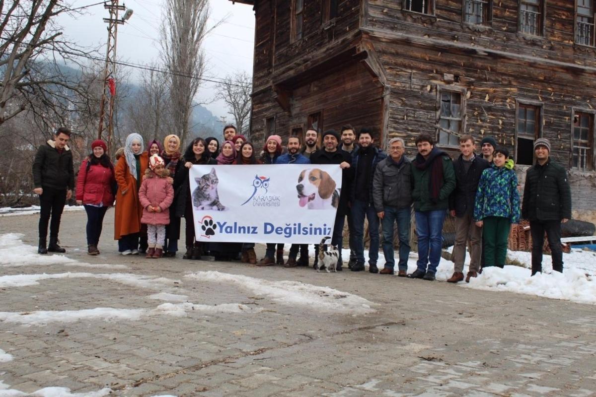 Doğadaki canlara destek oldular