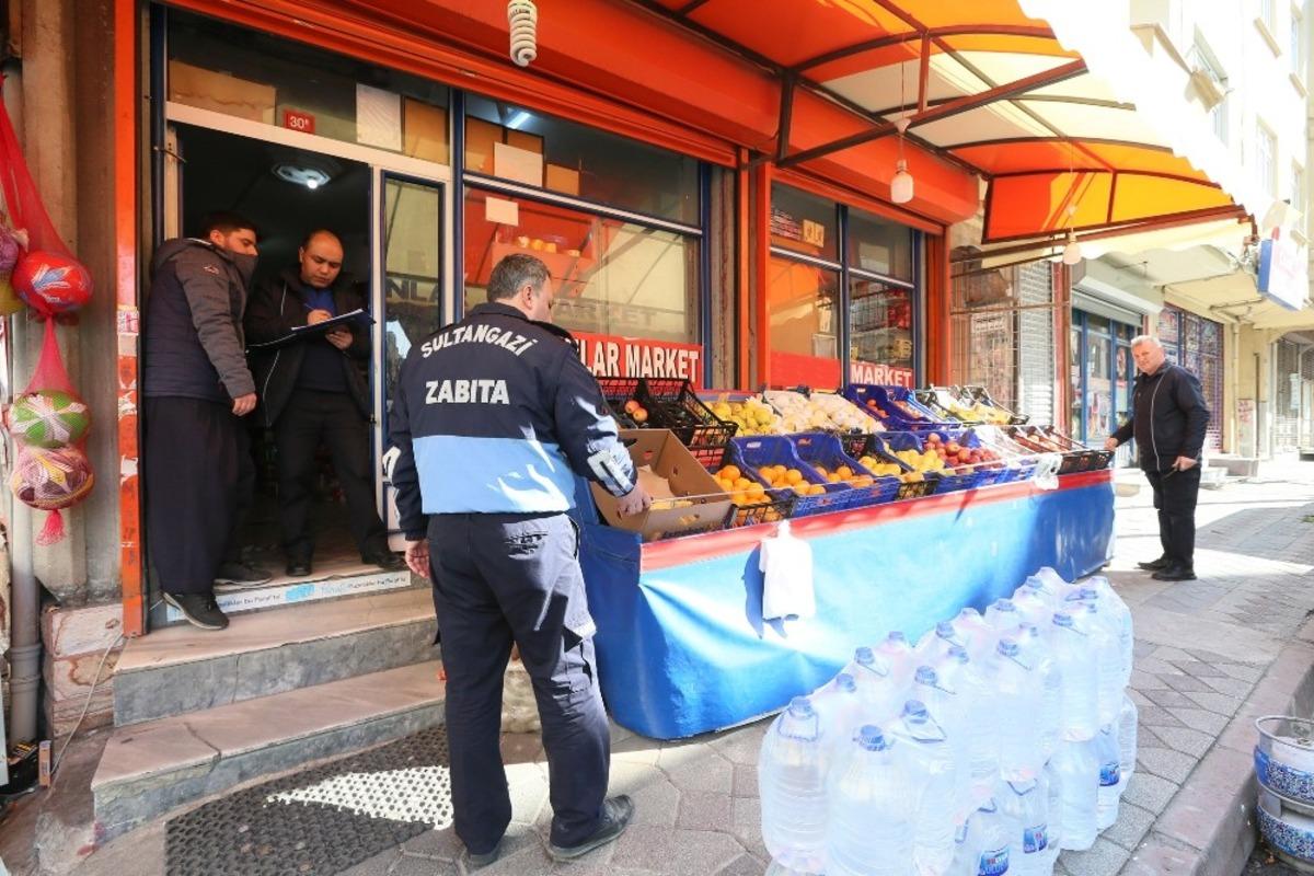 Sultangazi Belediyesi&rsquo;nden kaldırım işgali &ouml;nlemi