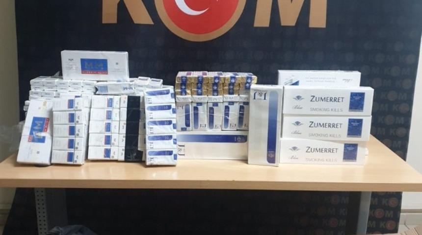 Bin 600 paket kaçak sigara ele geçirildi