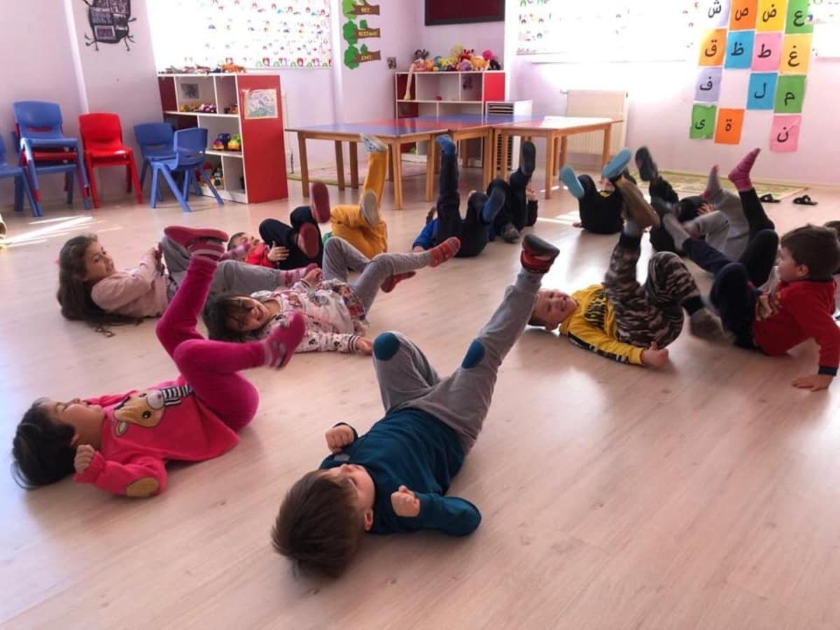 Minikler her sabah egzersiz yapıyor