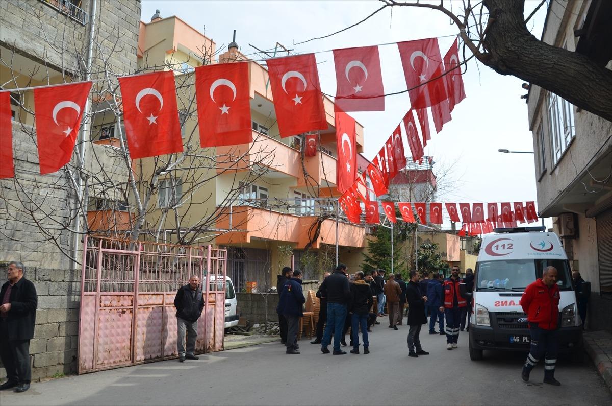 Şehit Astsubay Kıdemli &Ccedil;avuş Ak&ccedil;adağ'ın cenazesi Kahramanmaraş'a getirildi