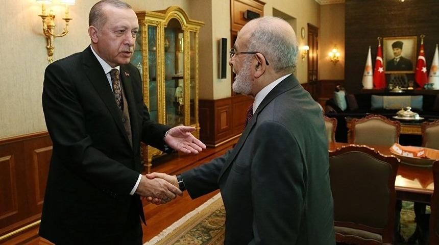 Karamollaoğlu, Cumhurbaşkanı Erdoğan ile görüştü