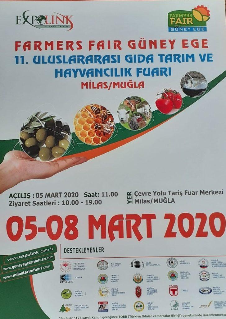 Milas 11. Gıda Tarım ve Hayvancılık Fuarı 5 Mart’ta açılıyor G5