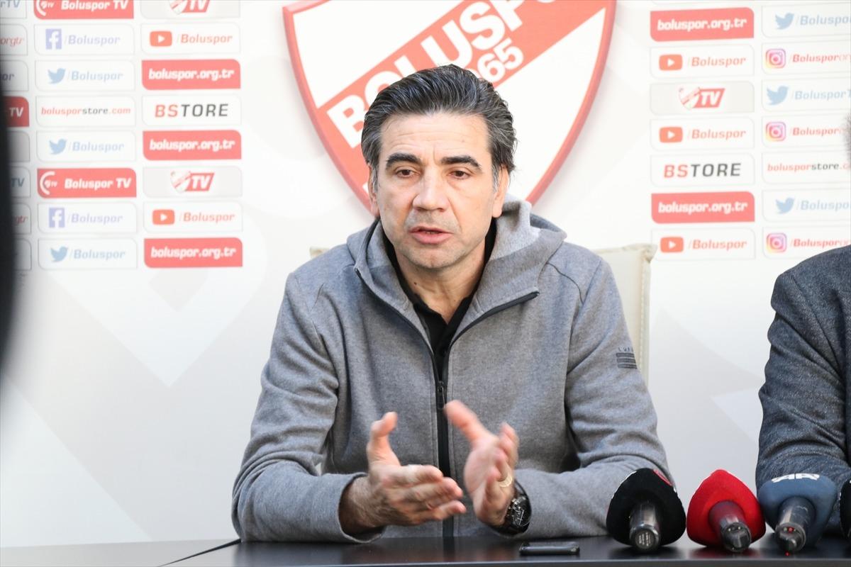 Boluspor Başkanı &Ccedil;arıkcı ve teknik direkt&ouml;r &Ouml;zk&ouml;yl&uuml;'den a&ccedil;ıklama