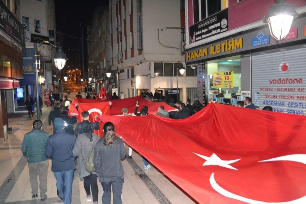 Fatsa&rsquo;da şehitler i&ccedil;in y&uuml;r&uuml;d&uuml;ler