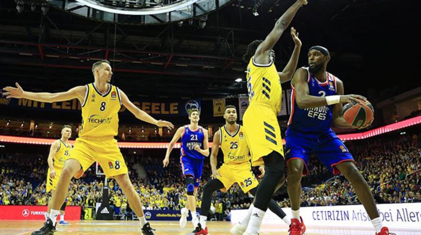 THY Avrupa Ligi'nde Anadolu Efes liderliğini sürdürdü