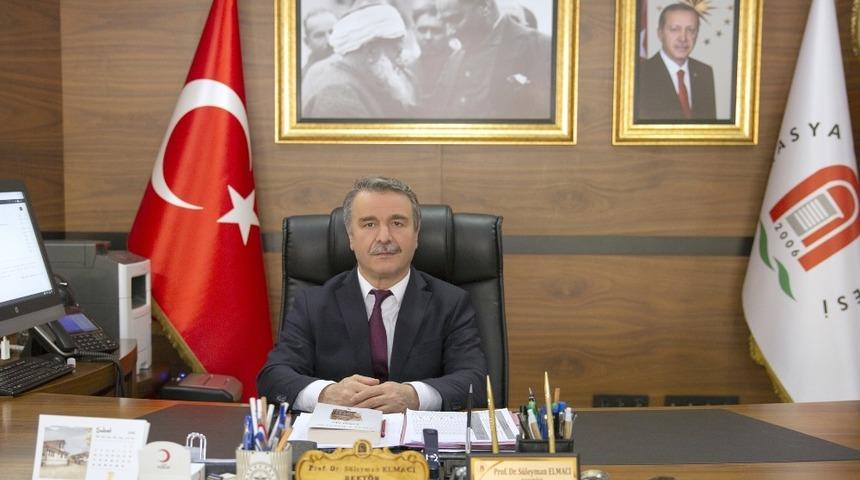 Rekt&ouml;r Elmacı: &ldquo;T&uuml;rk milletinin başı sağ olsun&rdquo;