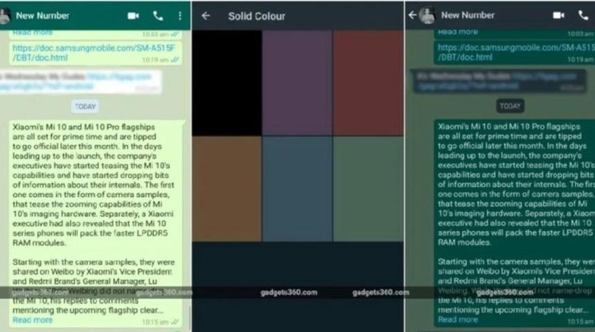 WhatsApp karanlık mod i&ccedil;in duvar kağıtlarını a&ccedil;tı 