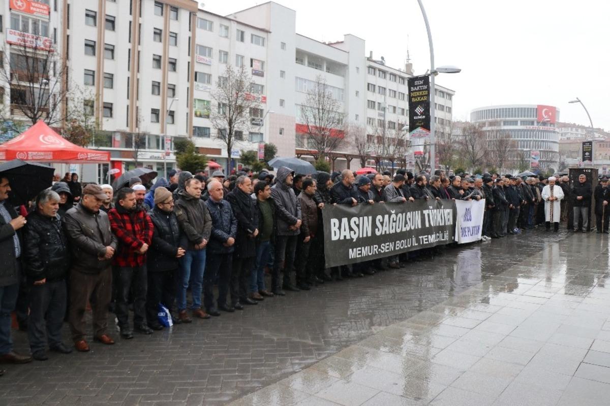 Bolu&rsquo;da, İdlib şehitleri i&ccedil;in gıyabi cenaze namazı kılındı