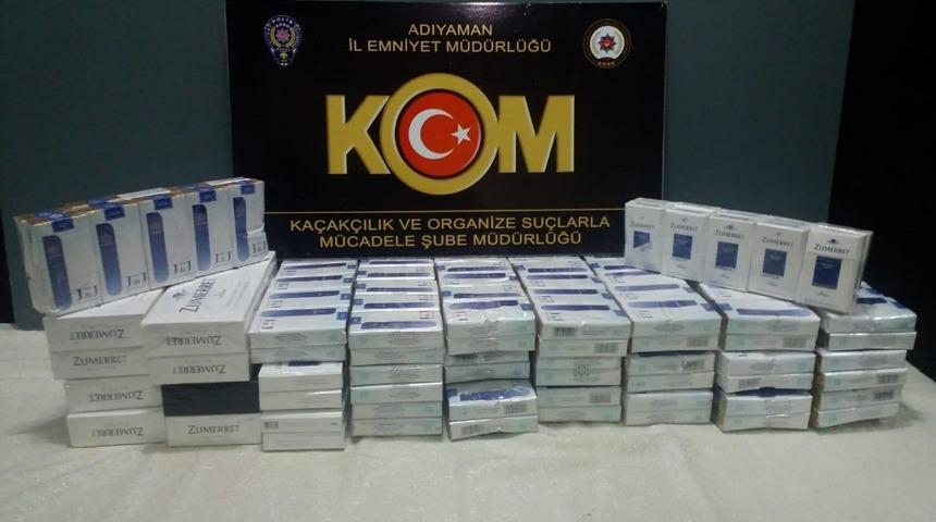 Adıyaman&rsquo;da ka&ccedil;ak sigara ele ge&ccedil;irildi