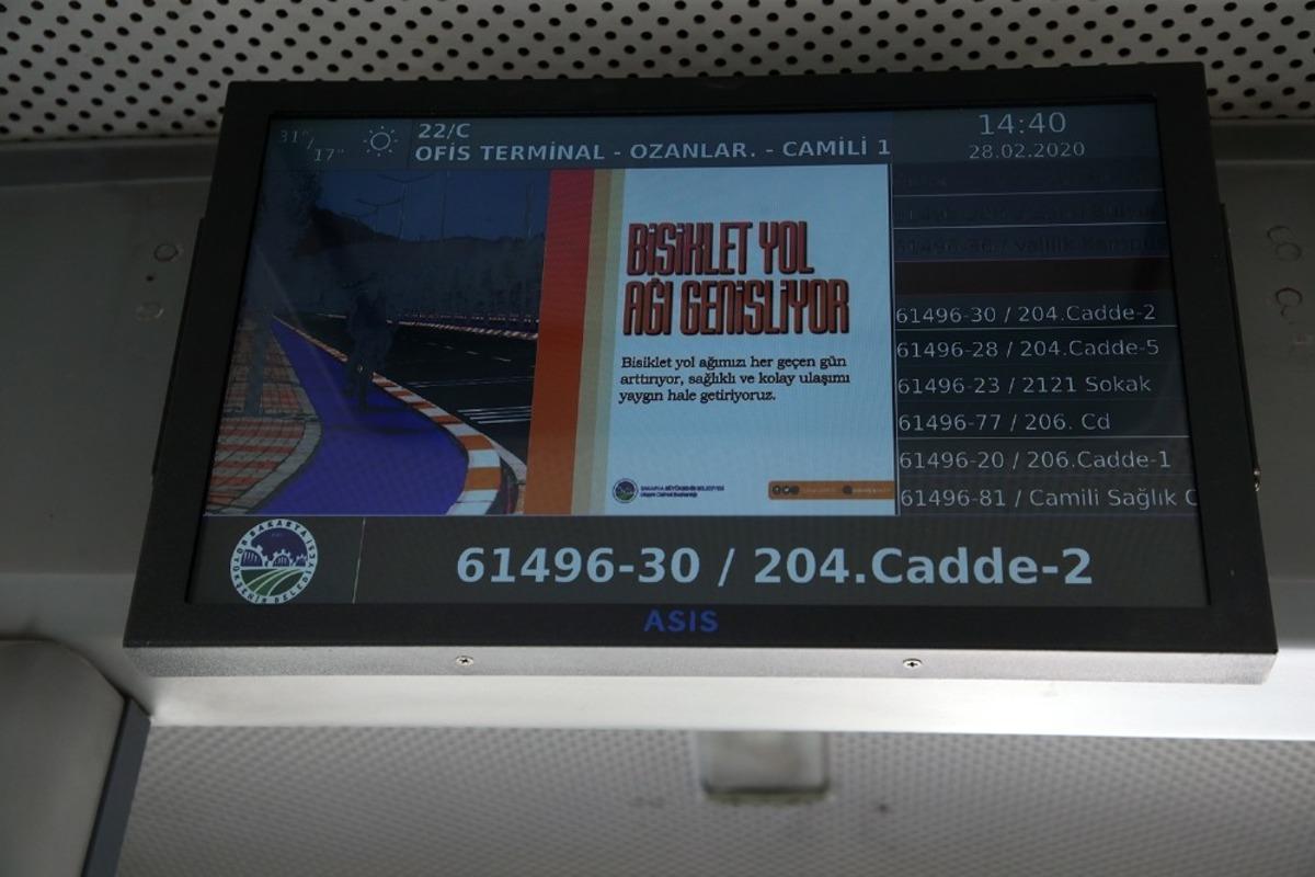 Sakarya&rsquo;da yolcu bilgilendirme ve anons sistemi hayata ge&ccedil;iriliyor
