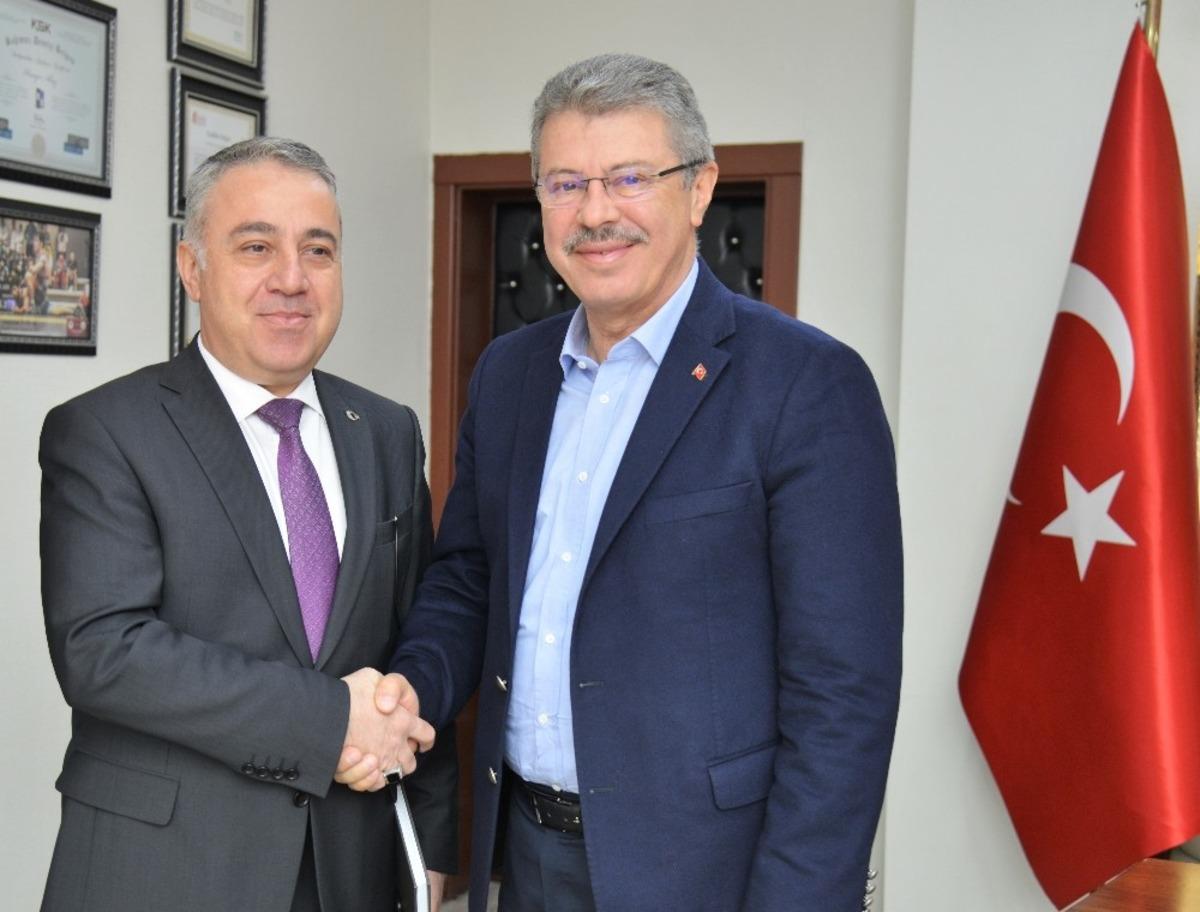 İl Tarım M&uuml;d&uuml;r&uuml; Mustafa Şahin&rsquo;den Başkan Akay&rsquo;a Ziyaret
