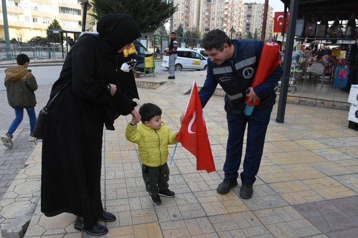 Şahinbey Türk bayraklarıyla donatıldı G2