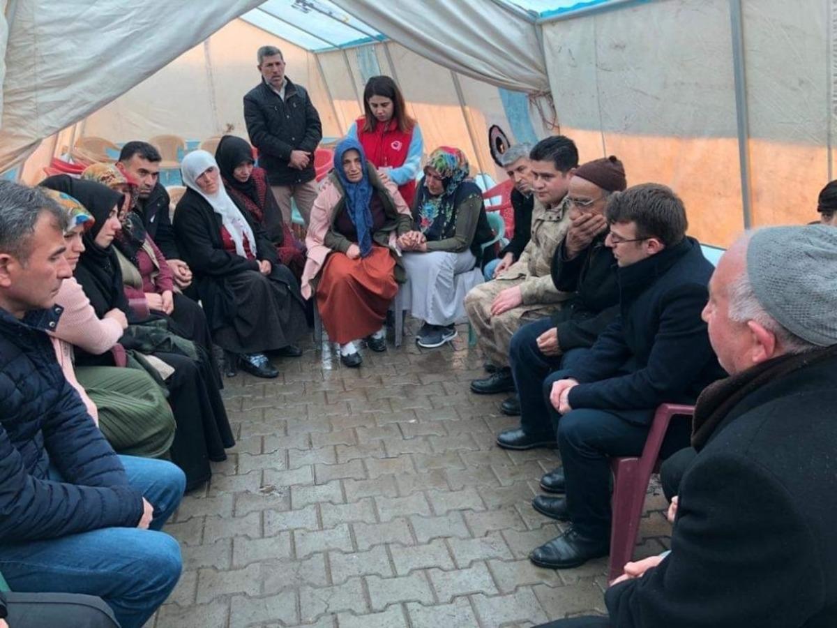 Kaymakam Sancaktutar&rsquo;dan şehit ailesine taziye ziyareti