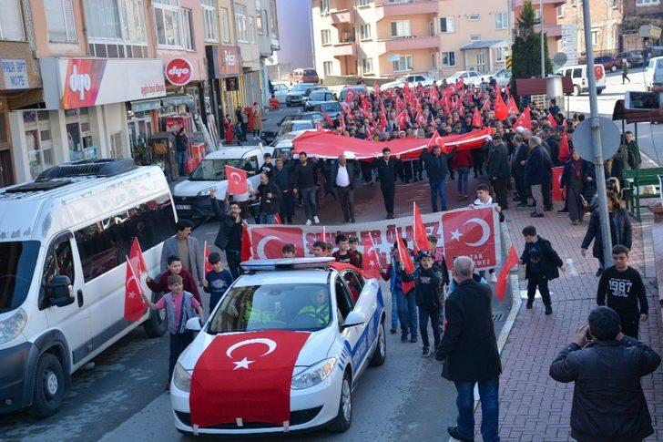 Yenice’de İdlib Şehitleri için yürüyüş yapıldı G3