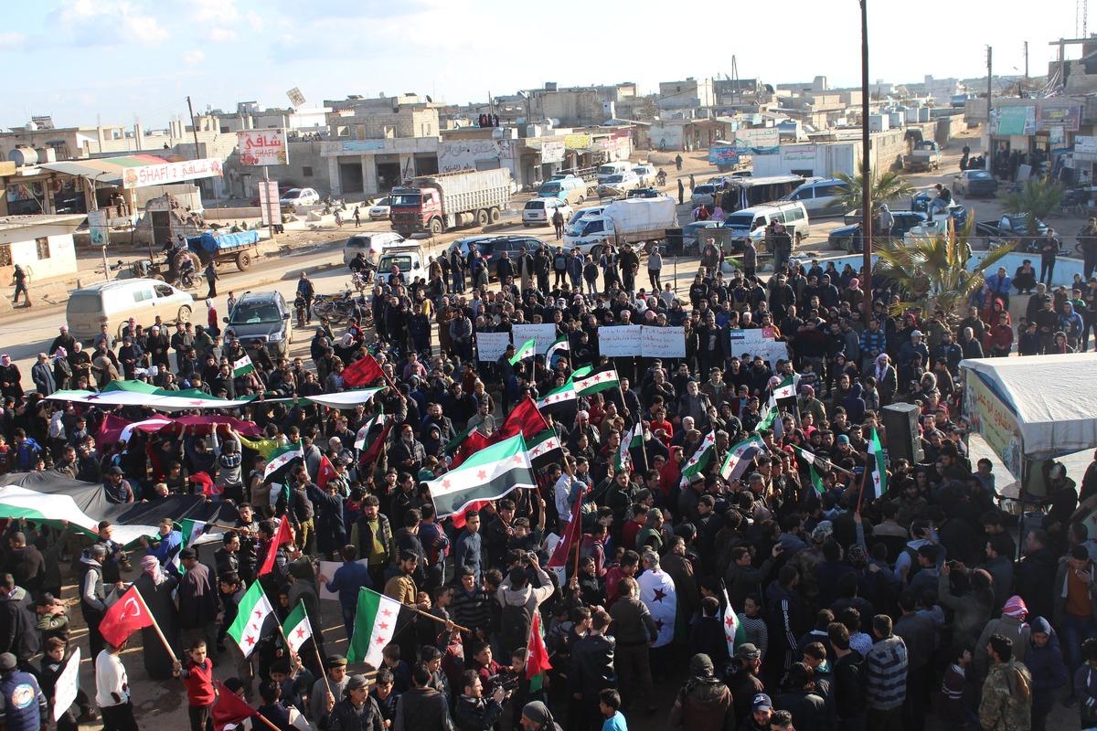 İdlib&rsquo;de TSK&rsquo;ya destek g&ouml;sterisi