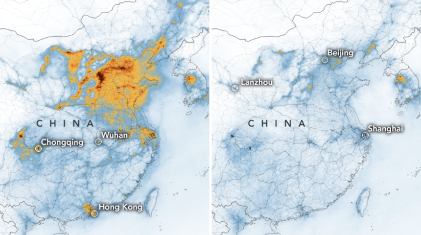 Koronavir&uuml;s atmosferi temizledi! NASA'dan &ccedil;arpıcı grafik