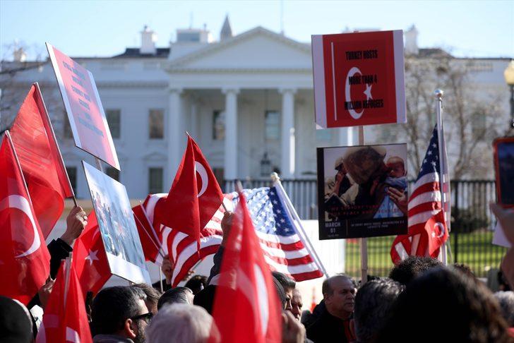 Beyaz Saray önünde Türkiye'ye destek gösterisi G3