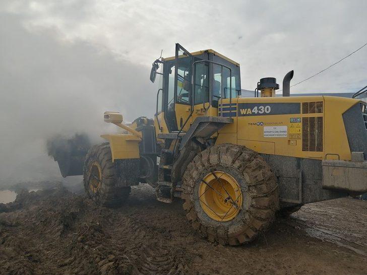 Kavacık Köyünde samanlık yandı G4