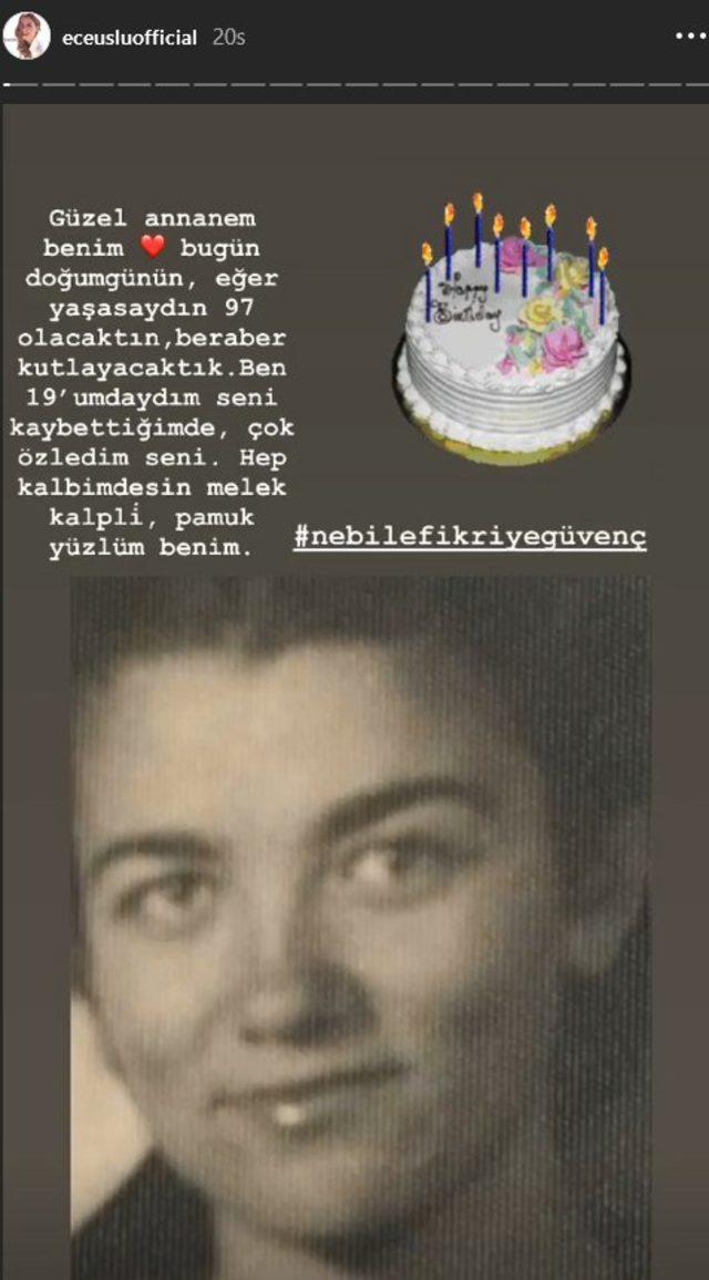 Ece Uslu dan annesine duygusal satırlar 1
