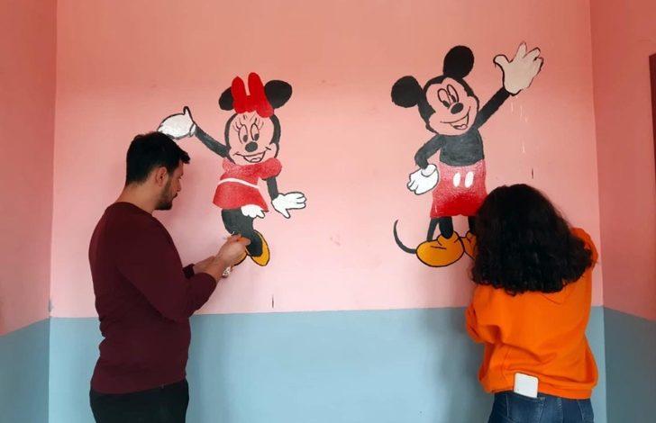 El ele verdiler köy okulunu renklendirdiler G3