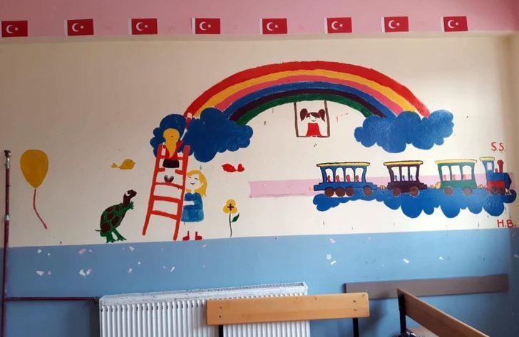 El ele verdiler köy okulunu renklendirdiler G4