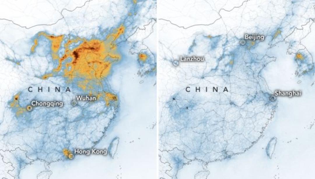 NASA'dan &ccedil;arpıcı koronavir&uuml;s paylaşımı! Bakın nasıl değişmiş