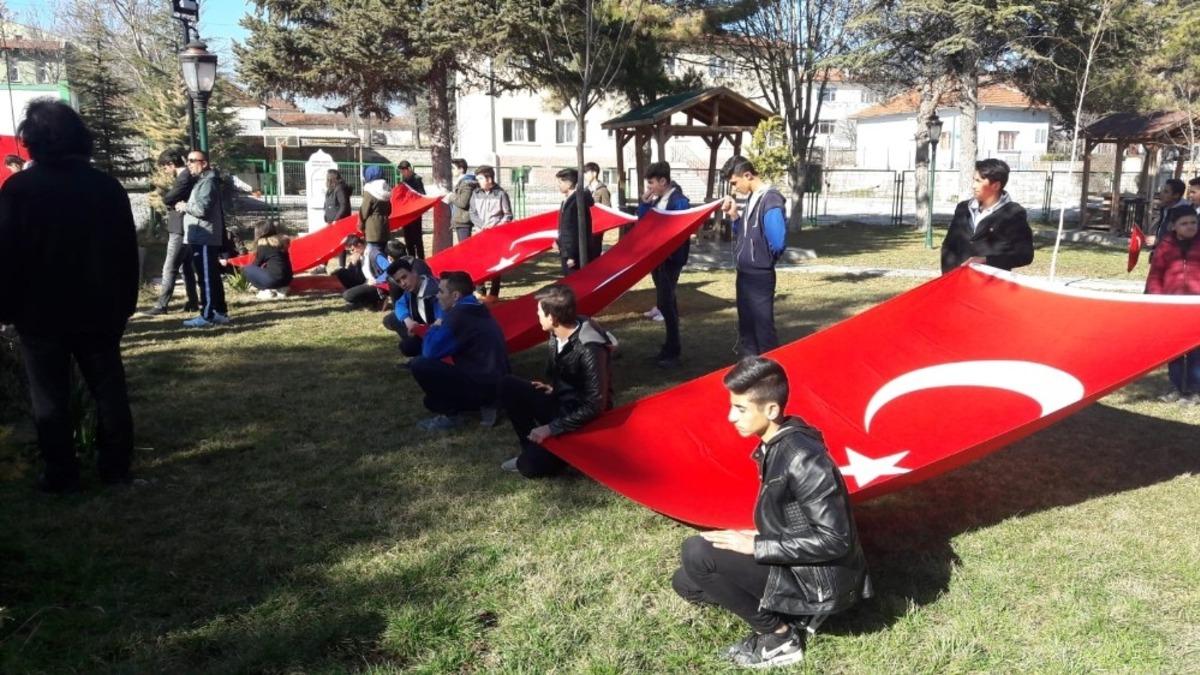 Mahmudiye şehitler i&ccedil;in tek y&uuml;rek oldu