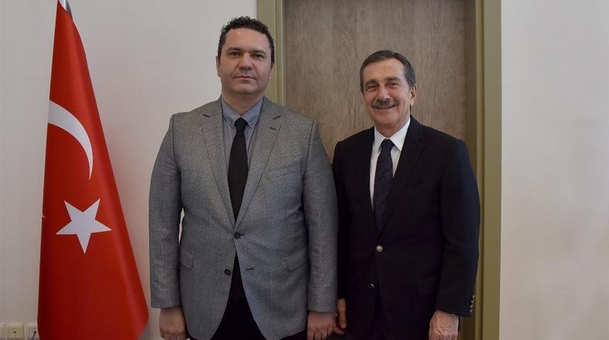 Başkan Ata&ccedil;&rsquo;tan İl Sağlık M&uuml;d&uuml;r&uuml; Bilge&rsquo;ye ziyaret