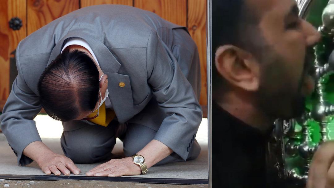 Koronavir&uuml;sten korunmak yerine... D&uuml;nyayı sarsan g&ouml;r&uuml;nt&uuml;ler