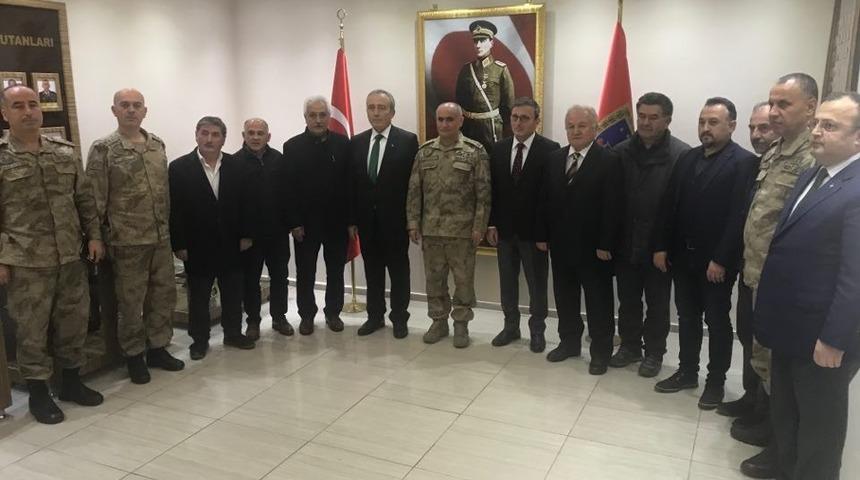 Giresun&rsquo;da STK&rsquo;lardan Jandarma B&ouml;lge Komutanlığına taziye ziyareti