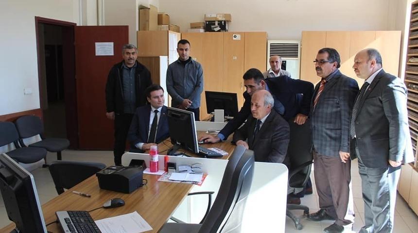 Ağa&ccedil;&ouml;ren il&ccedil;esinde ehliyet ve pasaport sistemi hizmete girdi